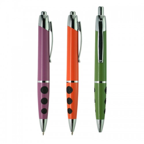 Spotty Plastic Ball Pen (3 colors)